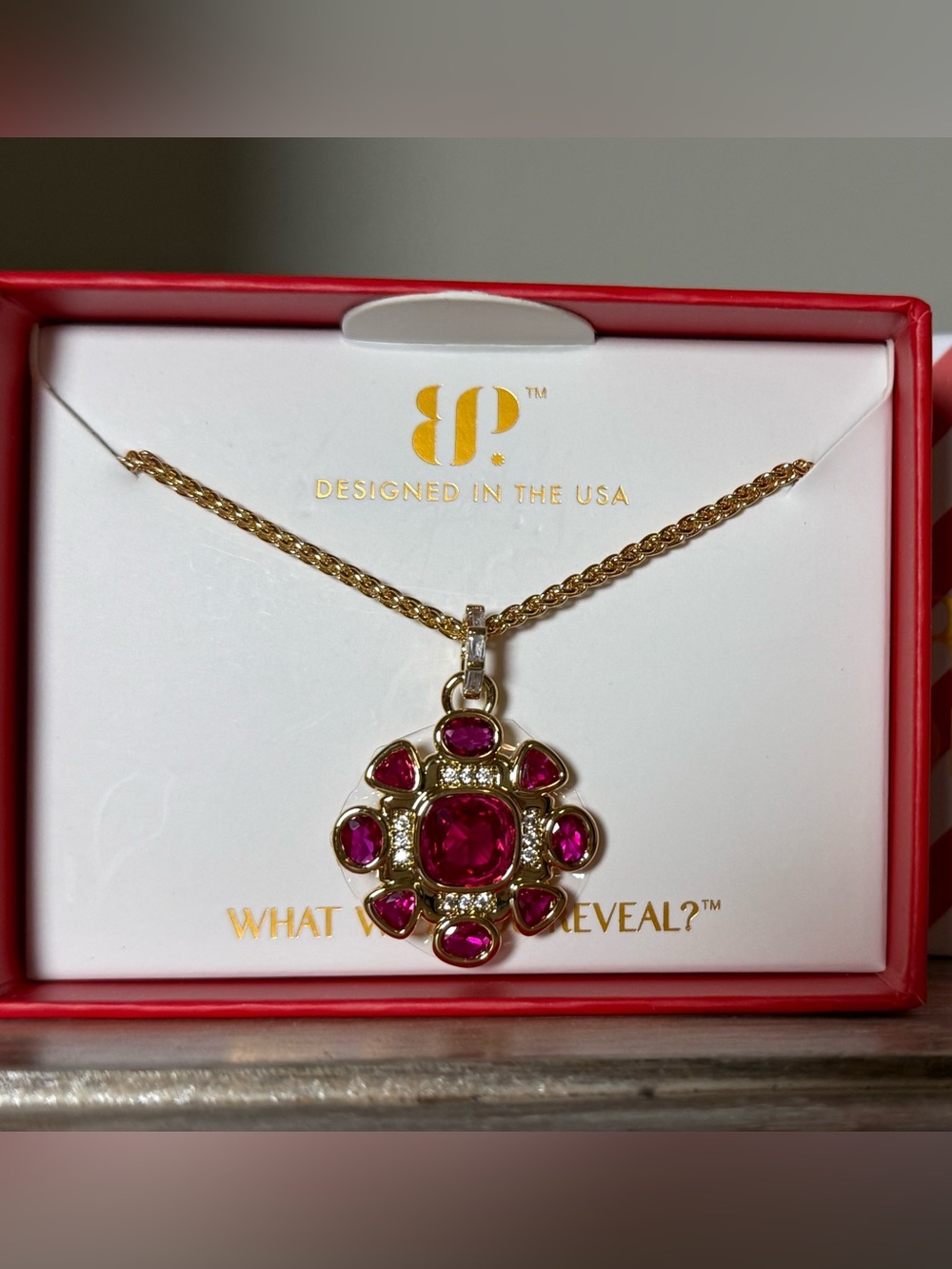 Bomb Party July Birthday Necklace “The Piper Necklace” Brand New!